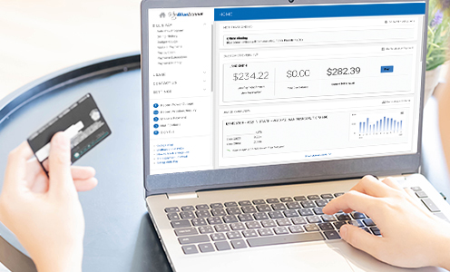 Pay your bill by credit card and see more billing and payment options