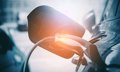 Charging electric vehicle