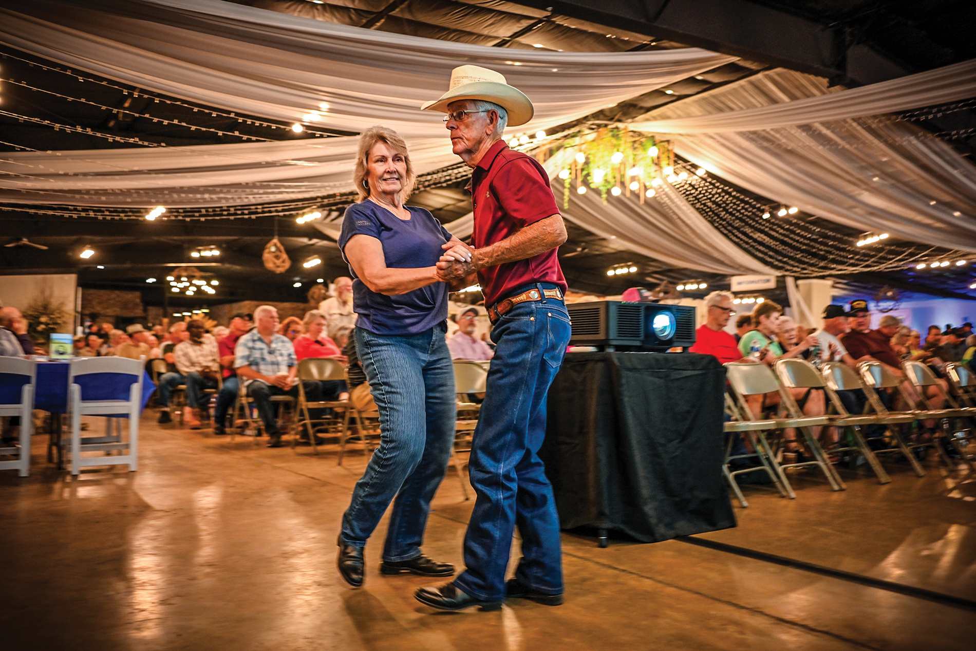 Dancing at annual meeting 2024