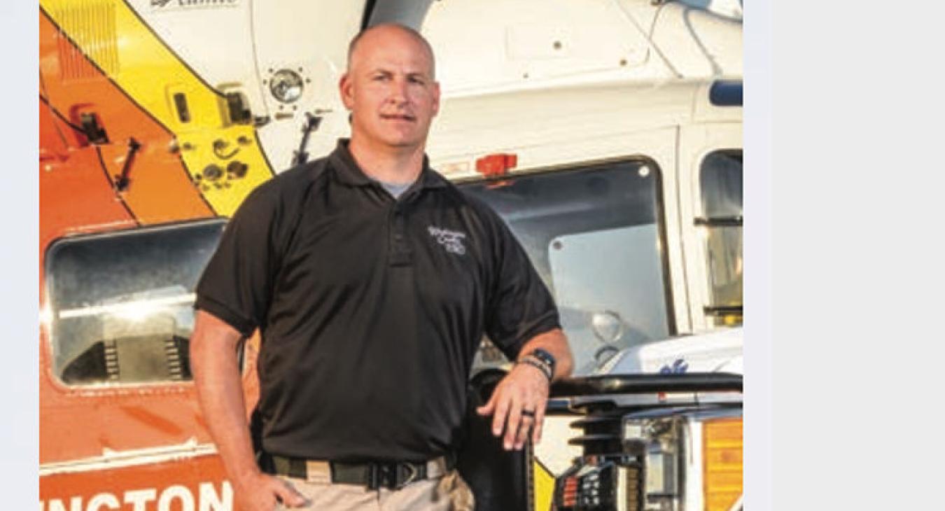 Kevin Deramus, director of Washington County’s Emergency Medical Service, arranged for access to a helicopter for emergency medical transport and scrambled to find personal protective equipment for his co-workers. (Sarah Beal photo)