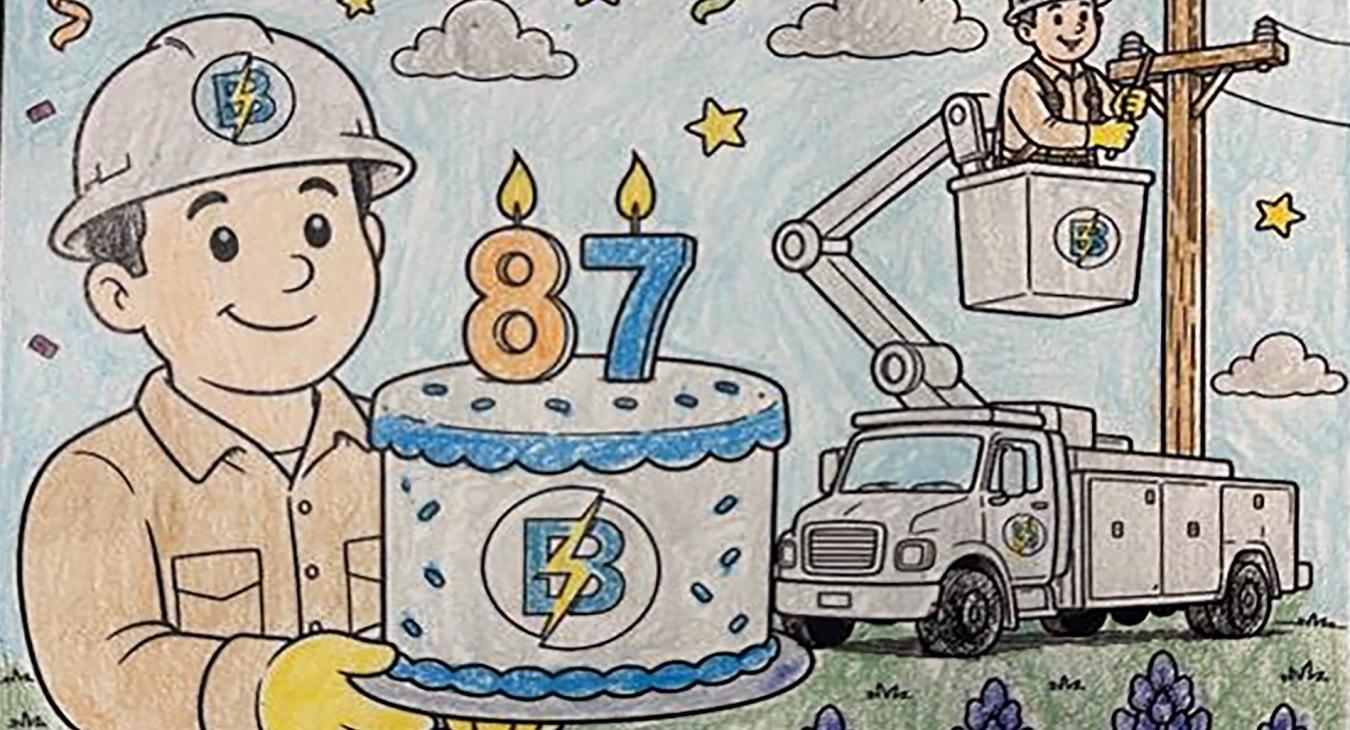 Bluebonnet anniversary coloring contest