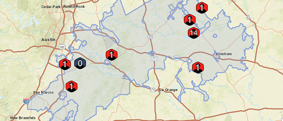 Outage map